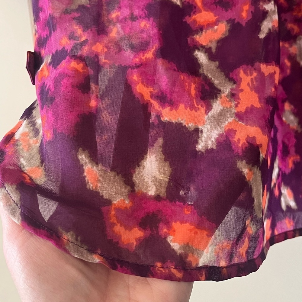 APT. 9 Brand Colorful Polyester Blouse Women’s Size Medium - Picture 10 of 12